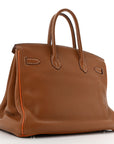 Togo Horseshoe Birkin 35 Gold Orange