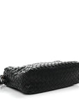 Nappa Intrecciato Crossbody Messenger Black