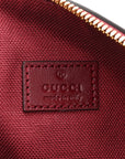 GG Shadow Monogram Ophidia Top Handle Bowler Bag Rosso Ancora Red