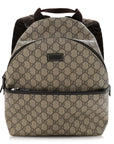 GG Supreme Monogram Margaux Calfskin Childrens Day Backpack Beige Ebony Cocoa Dark Chocolate