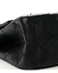 Aged Calfskin Quilted 2.55 Reissue 226 Flap Black