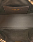 Suede Quilted Mini CHNL 25 Handbag Dark Grey