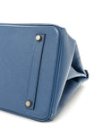 Epsom Birkin 35 Bleu Agate