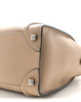 Drummed Calfskin Micro Luggage Dune