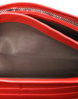 Nappa Intrecciato Continental Wallet on Chain Red