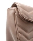 Calfskin Matelasse Super Mini GG Marmont Shoulder Bag Porcelain Rose