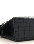 Matte Alligator Kelly Pochette Black