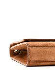Suede Small Monogram Kate Satchel Macaron