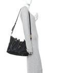 Saffiano Tessuto Nylon Shopping Tote Black