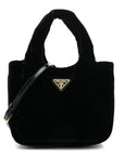 Padded Velvet Mini Bag Black