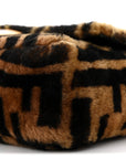 Shearling Vitello Dolce Macro FF 1974 Baguette Tobacco Black