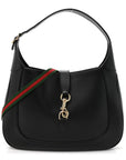Ancora Calfskin Medium Jackie Shoulder Bag Black
