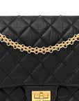 Aged Calfskin Quilted 2.55 Reissue 226 Flap Black