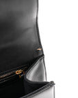 Lambskin Studded Medium D1ORama Flap Bag Black