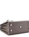 Grained Calfskin Baby Sac De Jour Fog