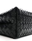 Nappa Intrecciato Medium Andiamo Shoulder Bag Black