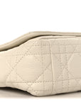 Grained Calfskin Cannage Small Caro Bag White