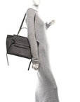 Grained Calfskin Mini Belt Bag Grey
