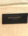 Linen Calfskin Rive Gauche Tote Optic White