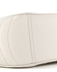 Soft Calfskin Diagramme Camera Bag White