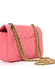 Aged Calfskin Quilted 2.55 Reissue Mini Flap Pink