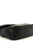 Lambskin Quilted Medium CHNL 19 Flap Black