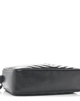 Calfskin Matelasse Monogram Monochrome Lou Camera Bag Black