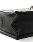 Calfskin Macrocannage Mini Book Tote Black