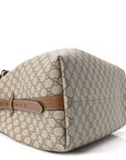GG Icon Monogram Padlock Shoulder Bag Beige Dark Brown