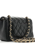 Caviar Quilted Mini Rectangular Flap Black