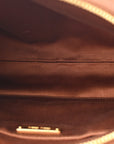Nappa Knot Top Handle Shoulder Bag Cognac