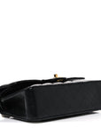 Caviar Quilted Small Double Flap Black