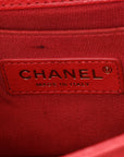 Caviar Quilted Small Boy Flap Red