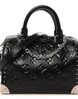 Calfskin Monogram Saga Speedy Trunk 20 Black
