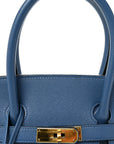 Epsom Birkin 35 Bleu Agate