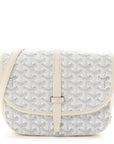 Goyardine Belvedere II PM Messenger Bag White