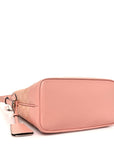 GG Supreme Monogram Textured Dollar Calfskin Web Small Ophidia Bucket Shoulder Bag Rose Pink