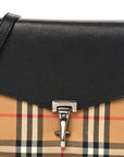 Derby Calfskin Vintage Check Small Macken Crossbody Bag Black
