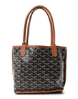 Goyardine Reversible Mini Anjou Black Gold