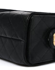 Caviar Quilted Mini CHNL 25 Handbag Black