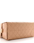 Caviar Quilted Medium CHNL 25 Handbag Beige