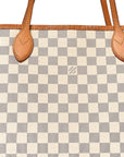 Damier Azur Neo Neverfull MM Rose Ballerine