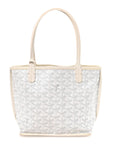 Goyardine Reversible Mini Anjou White
