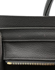 Baby Drummed Calfskin Micro Luggage Kohl