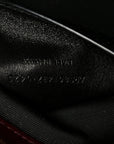 Lambskin Chevron Quilted Small LouLou Rouge Cabernet