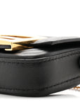 Nappa Matisse FF Embossed Nano Maxi Buckle Baguette Charm Black