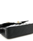 Caviar Quilted Small Double Flap Black