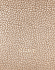 Soft Grained Calfskin Small Sangle Bucket Bag Taupe