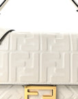Nappa FF 1974 Embossed Baguette White