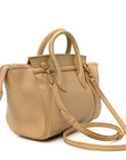 Grained Calfskin Little New Luggage Sandcastle